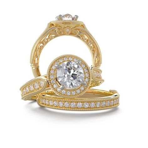 Engagement Ring and Band