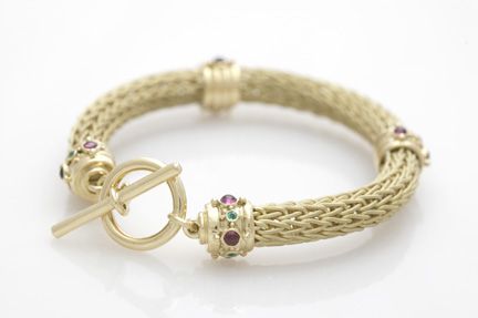 Carved Green Tourmaline Ring